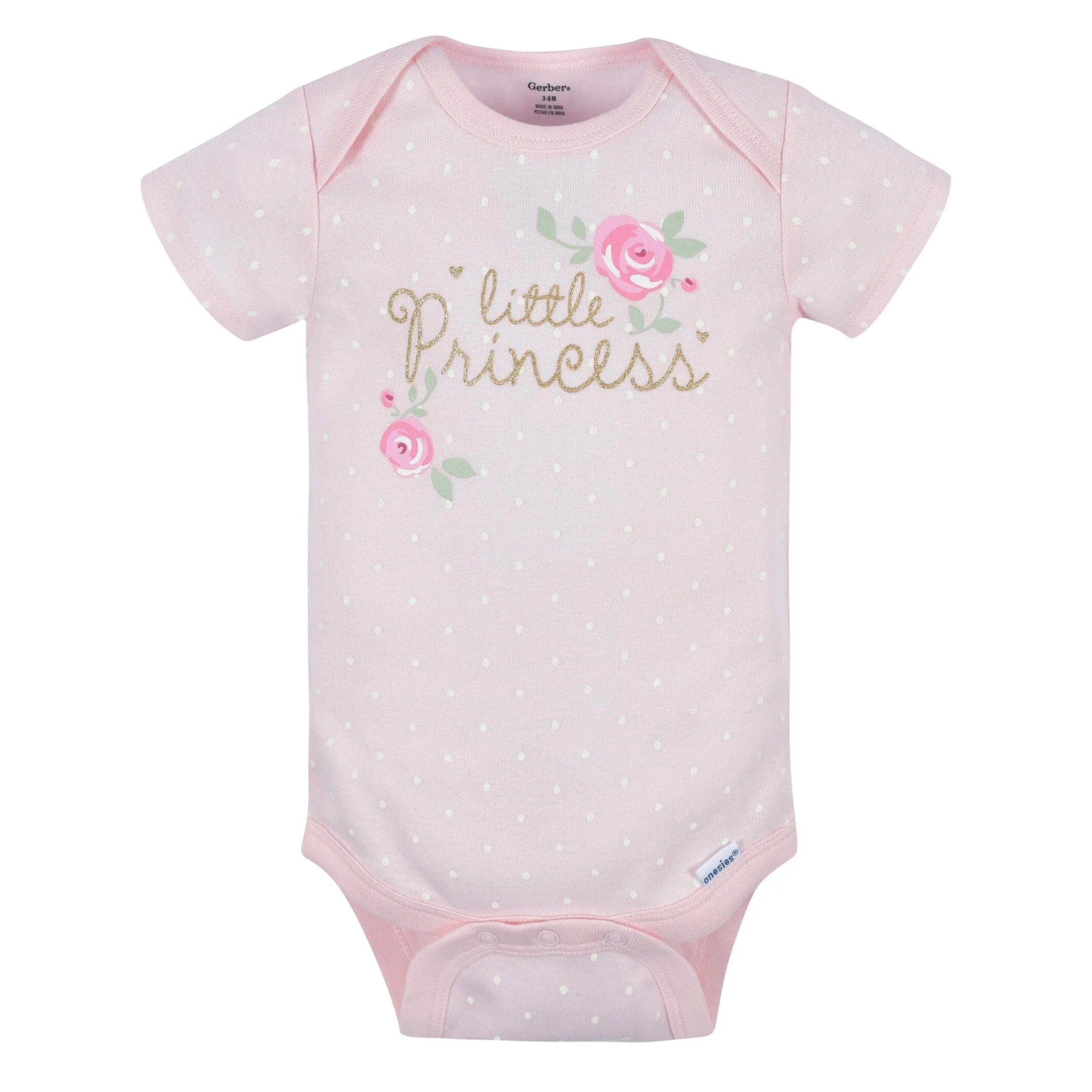 3-Pack Baby Girls Floral Short Sleeve Onesies® Bodysuits