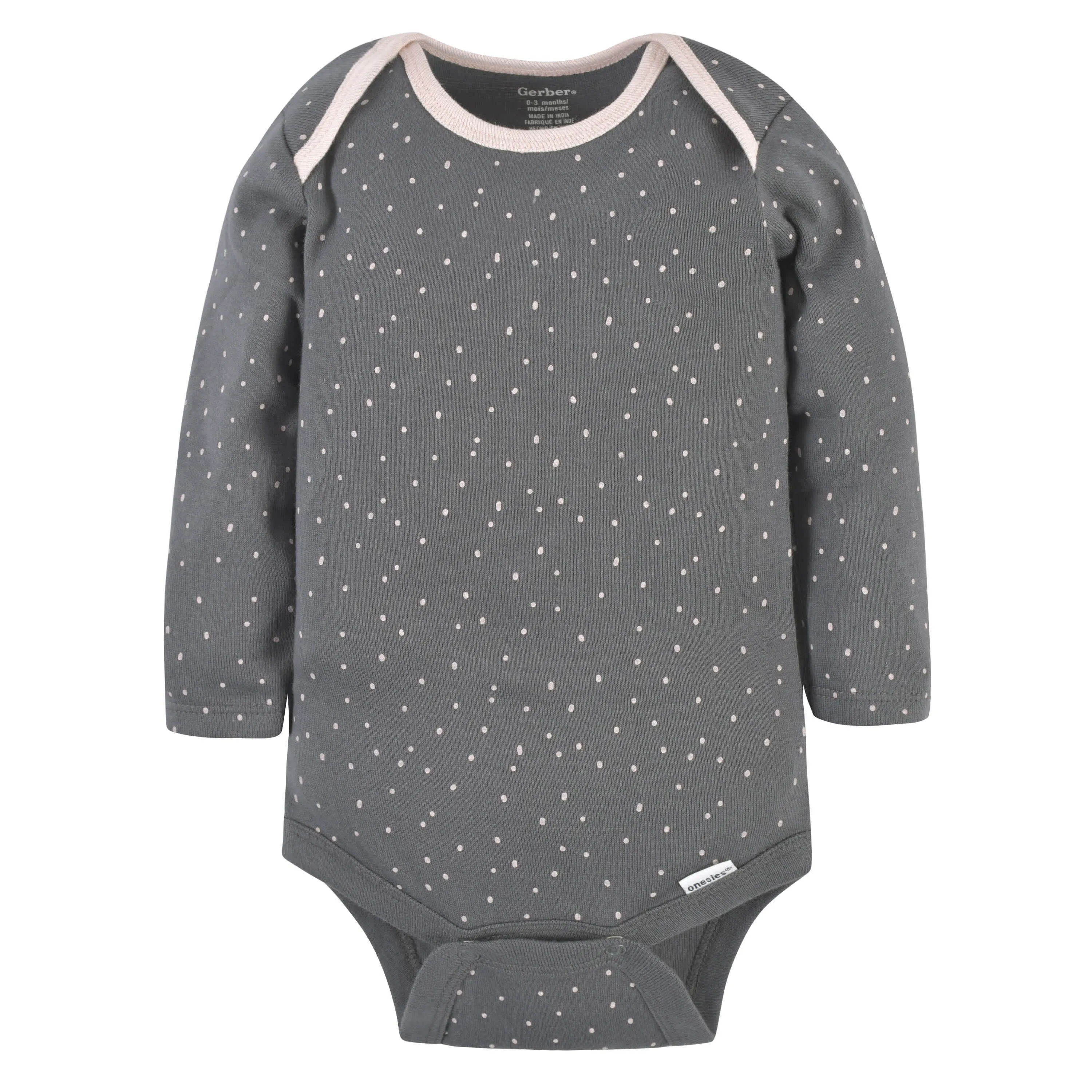 3-Pack Baby Girls Purrfectly Cute Long Sleeve Onesies® Bodysuits