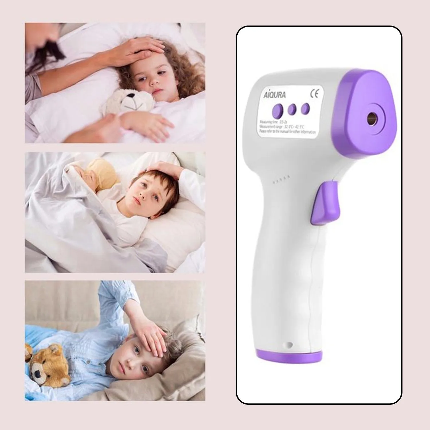 6069 Infrared Thermometer Non Contact IR Thermometer Forehead Temperature Gun