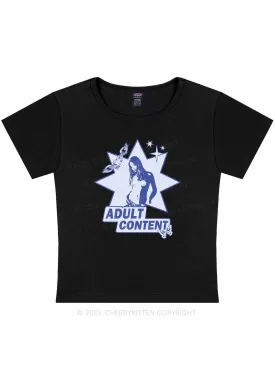 Adult Content Y2K Baby Tee Cherrykitten