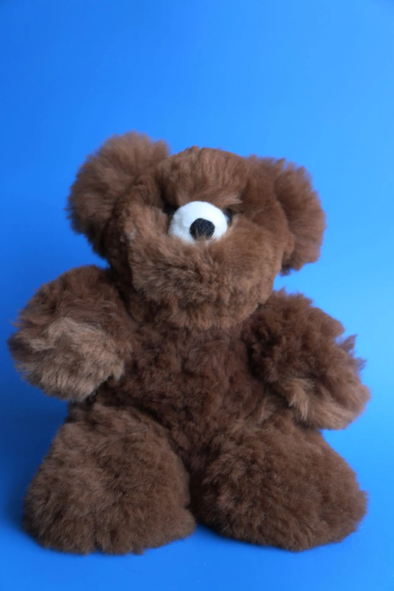 Alpaca Stuffed Bear Brown