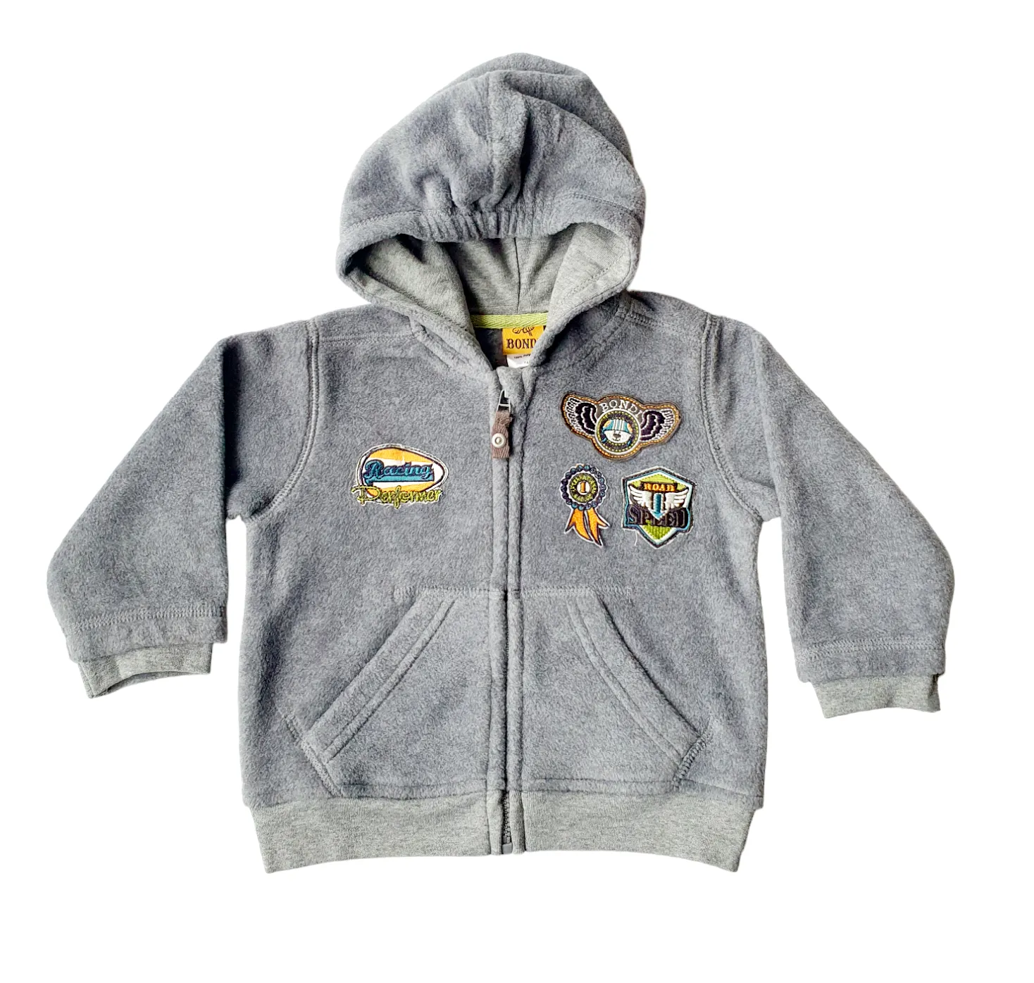 Baby Boy Hooded Fleece Jacket Grey (9mths)