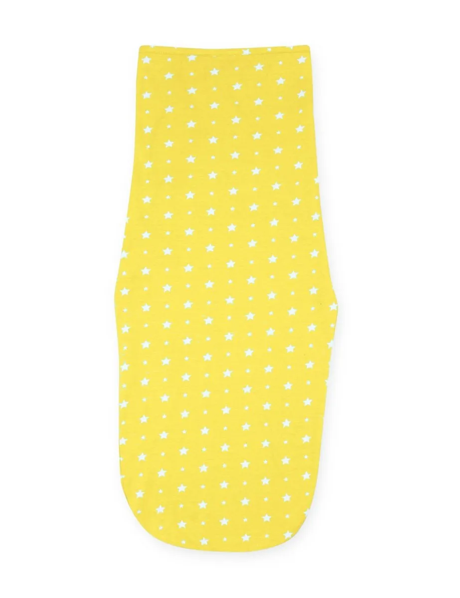 Baby Swaddle Combo- Blue & Yellow Star