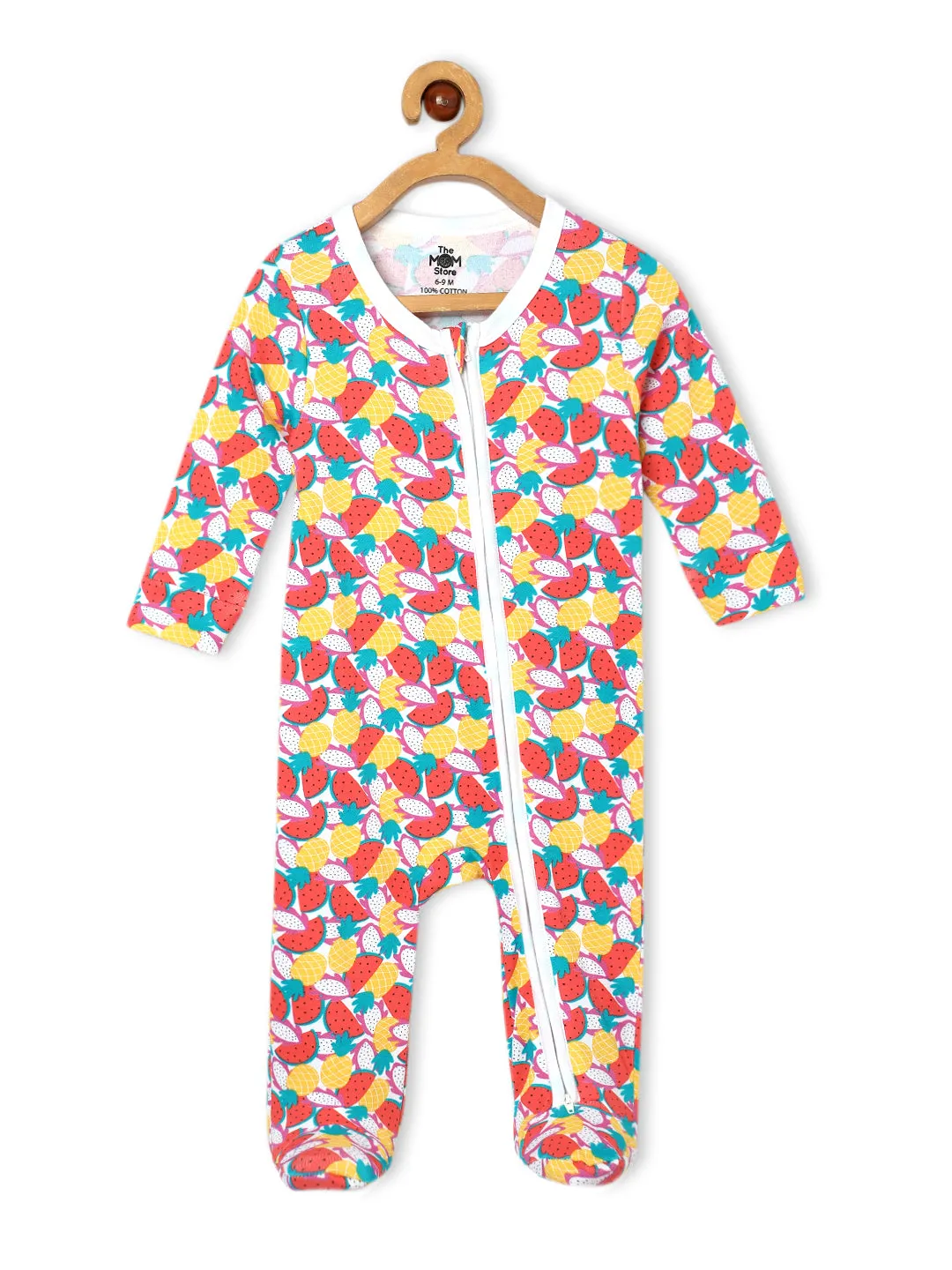 Baby Zipper Romper Combo Of 2: Fruitilicious-Berry Bites