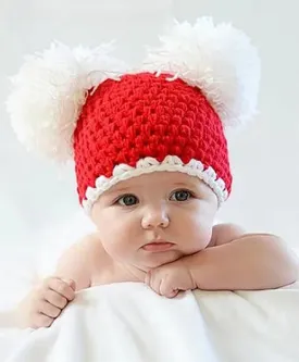 Babymoon Pom Pom Cap Newborn Photography Crochet Outfit Costume