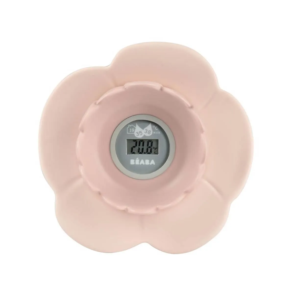 Beaba Lotus Digital Bath and Room Thermometer - Vintage Pink