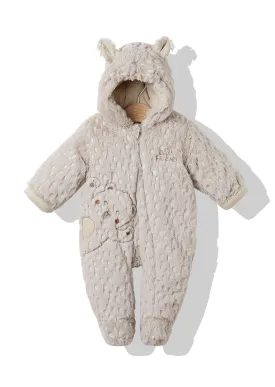 Bebetto Cute Bear Friend Pramsuit Beige (3-6mths)