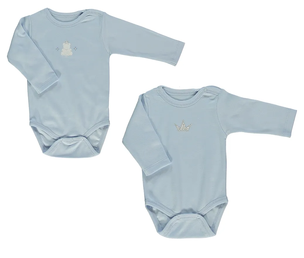 Bebetto Long Sleeve Bodysuits Bear 2-Pack (12-36mths)