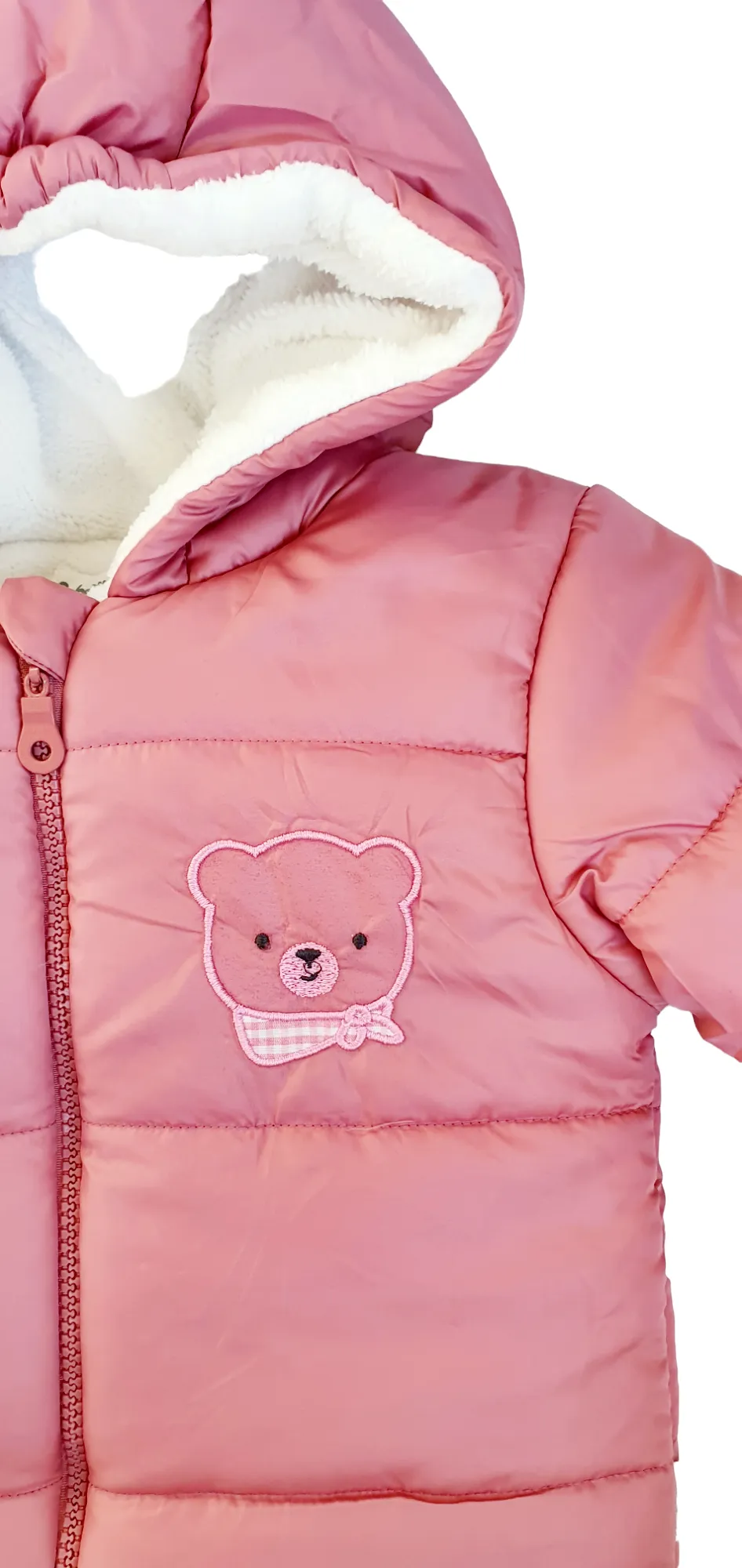 Bebetto Puffer Jacket Pink Bear (9mths-3yrs)