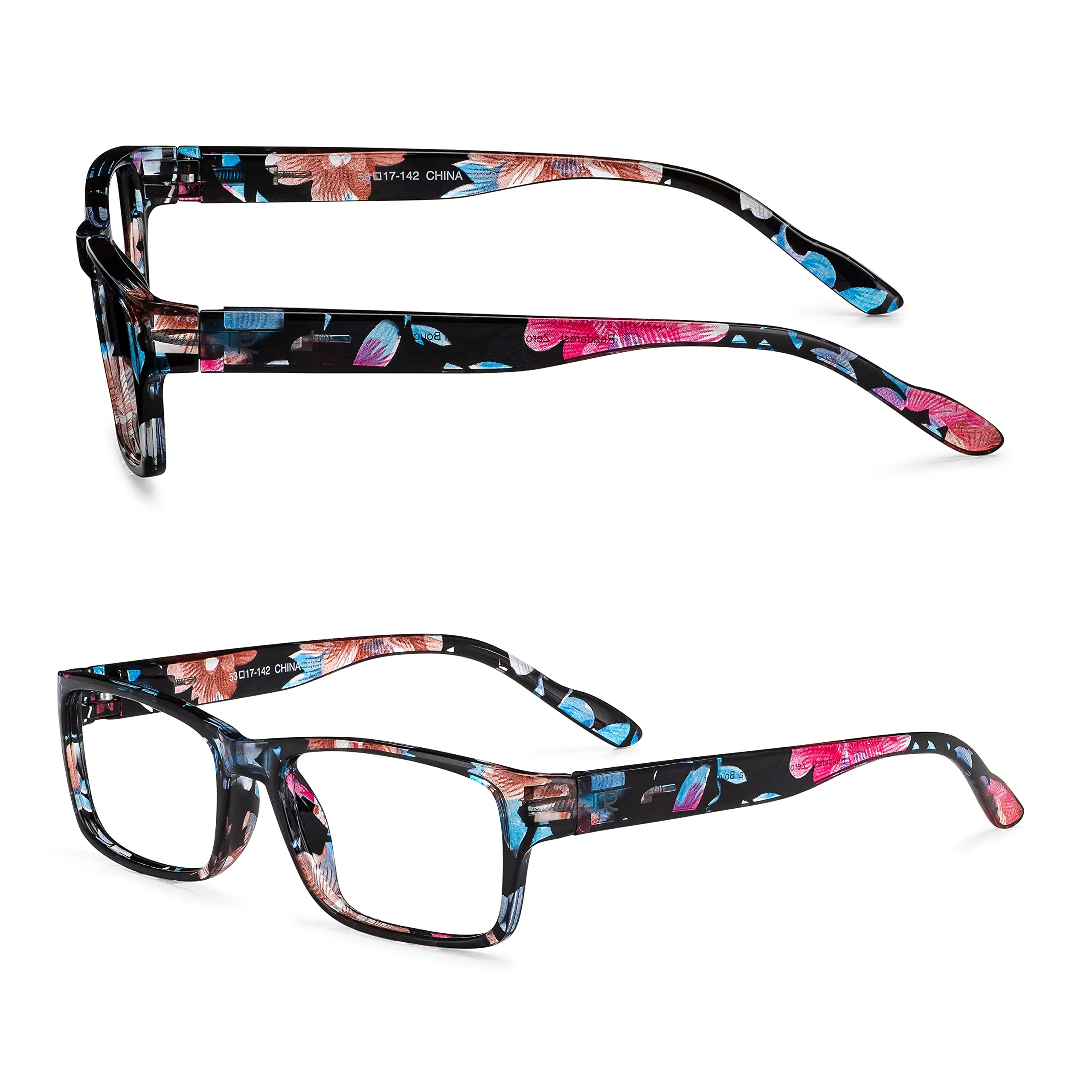 Blue-Light-Blocking-Reading-Glasses-Floral-0-50-Magnification Anti Glare