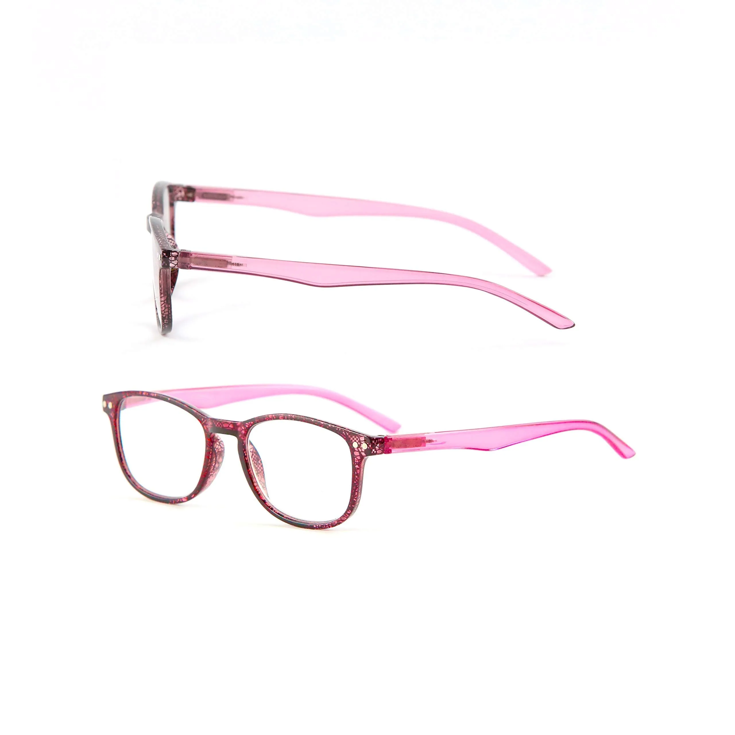 Blue-Light-Blocking-Reading-Glasses-Pink-3-00-Magnification-Computer-Glasses