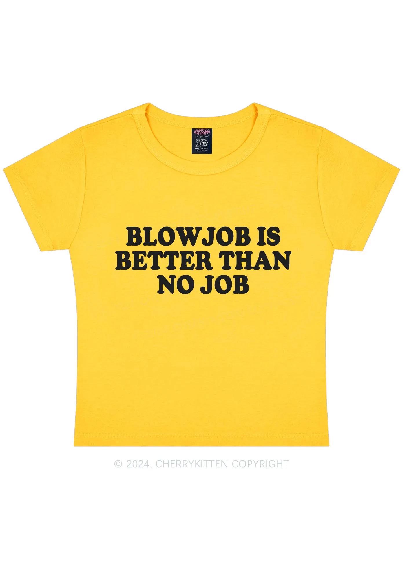 Blxwjob Is Better Y2K Baby Tee Cherrykitten