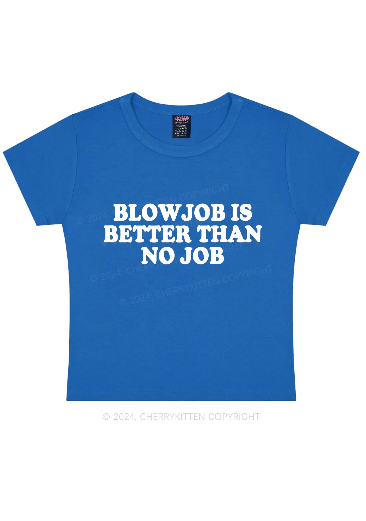 Blxwjob Is Better Y2K Baby Tee Cherrykitten