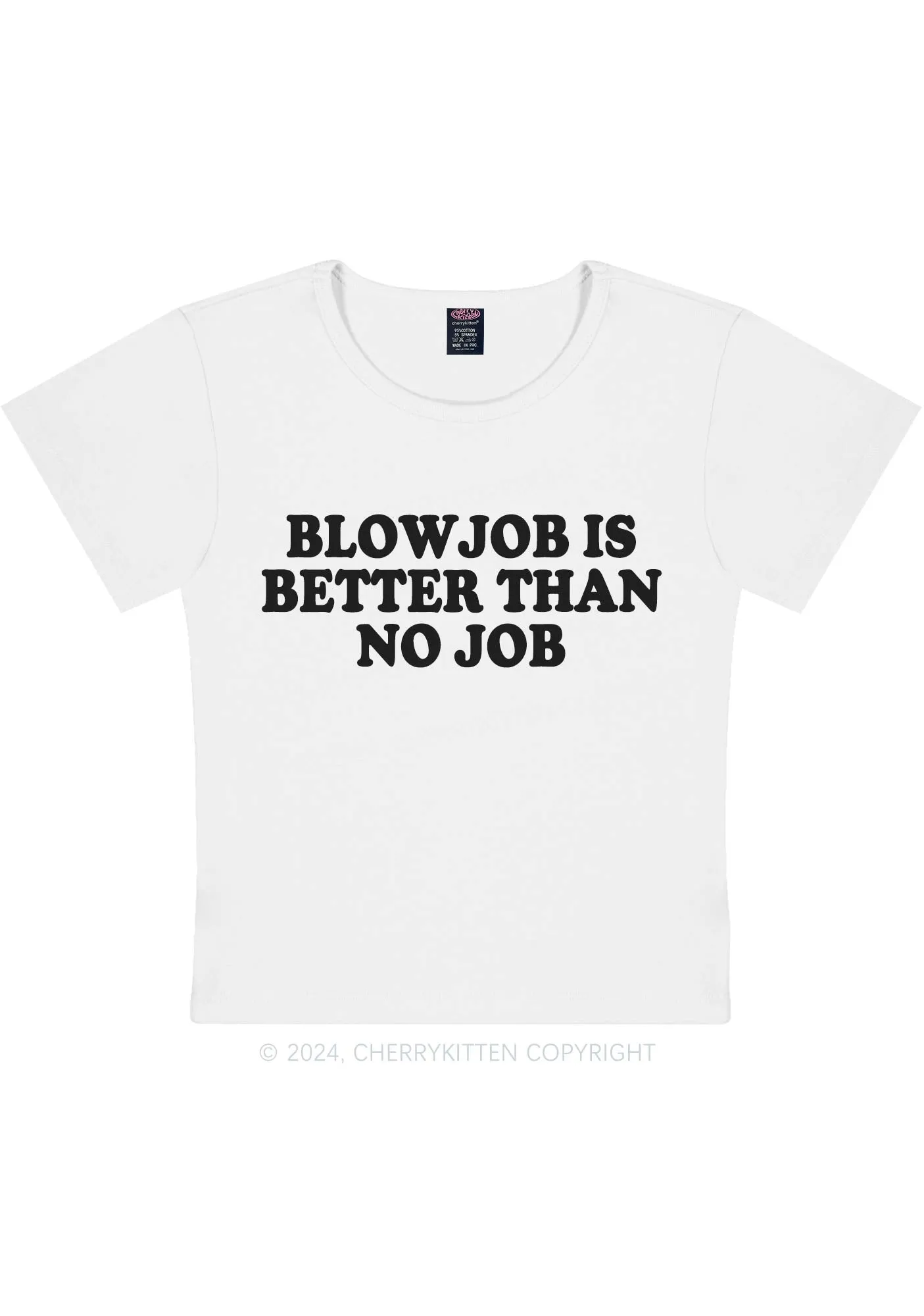 Blxwjob Is Better Y2K Baby Tee Cherrykitten