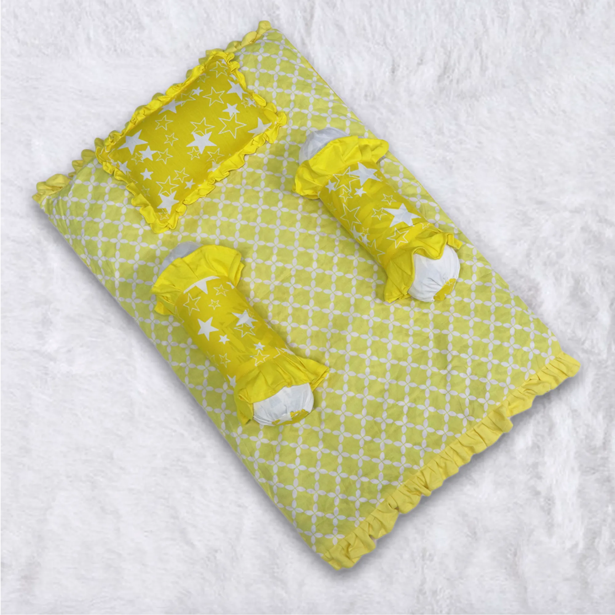 Born Star Yellow - Kradyl Kroft 4 Pc Bedding Set