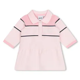 Boss - Pale pink baby polo dress