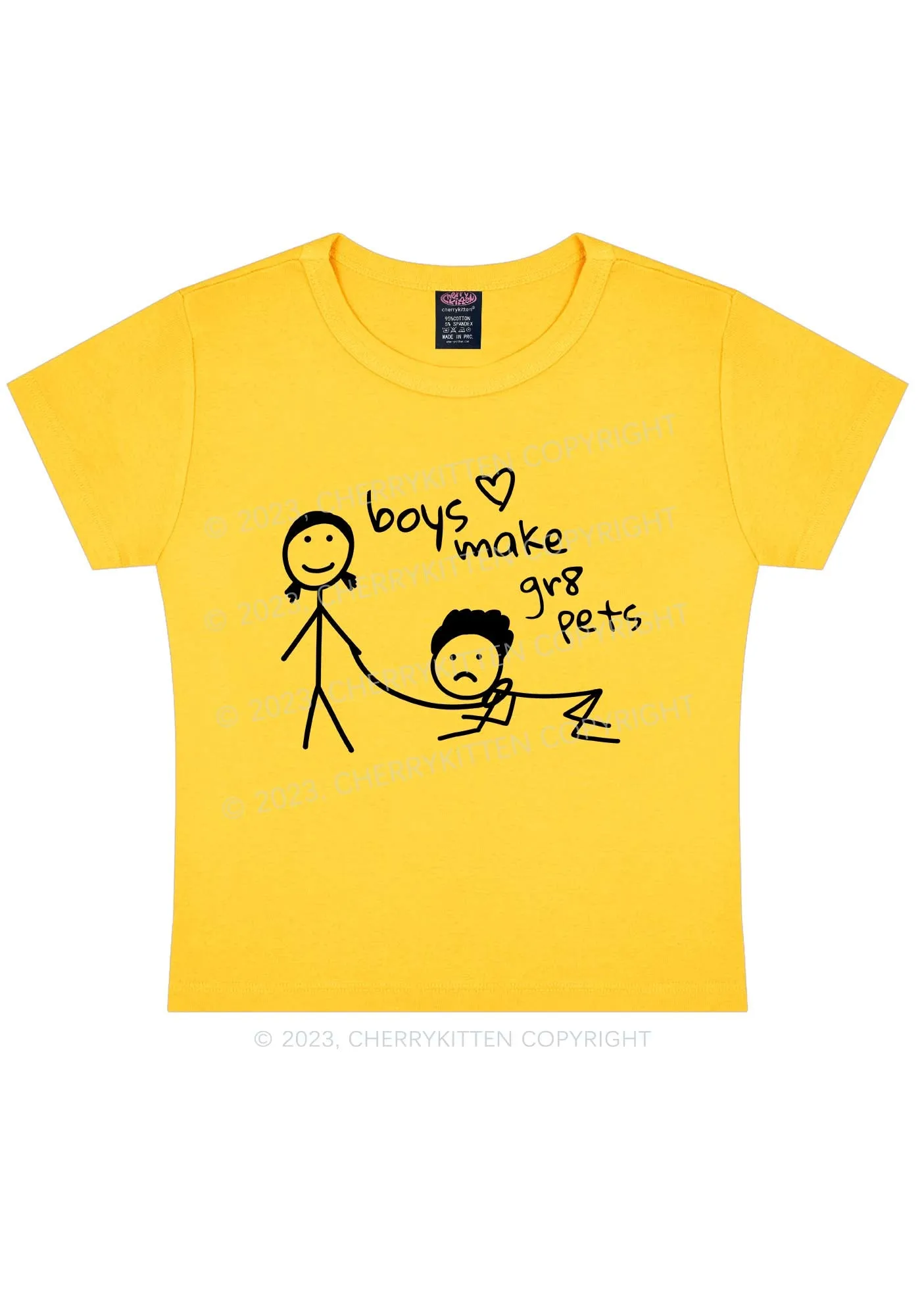 Boys Make Gr8 Pets Y2K Baby Tee