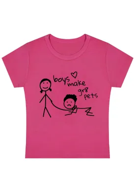 Boys Make Gr8 Pets Y2K Baby Tee