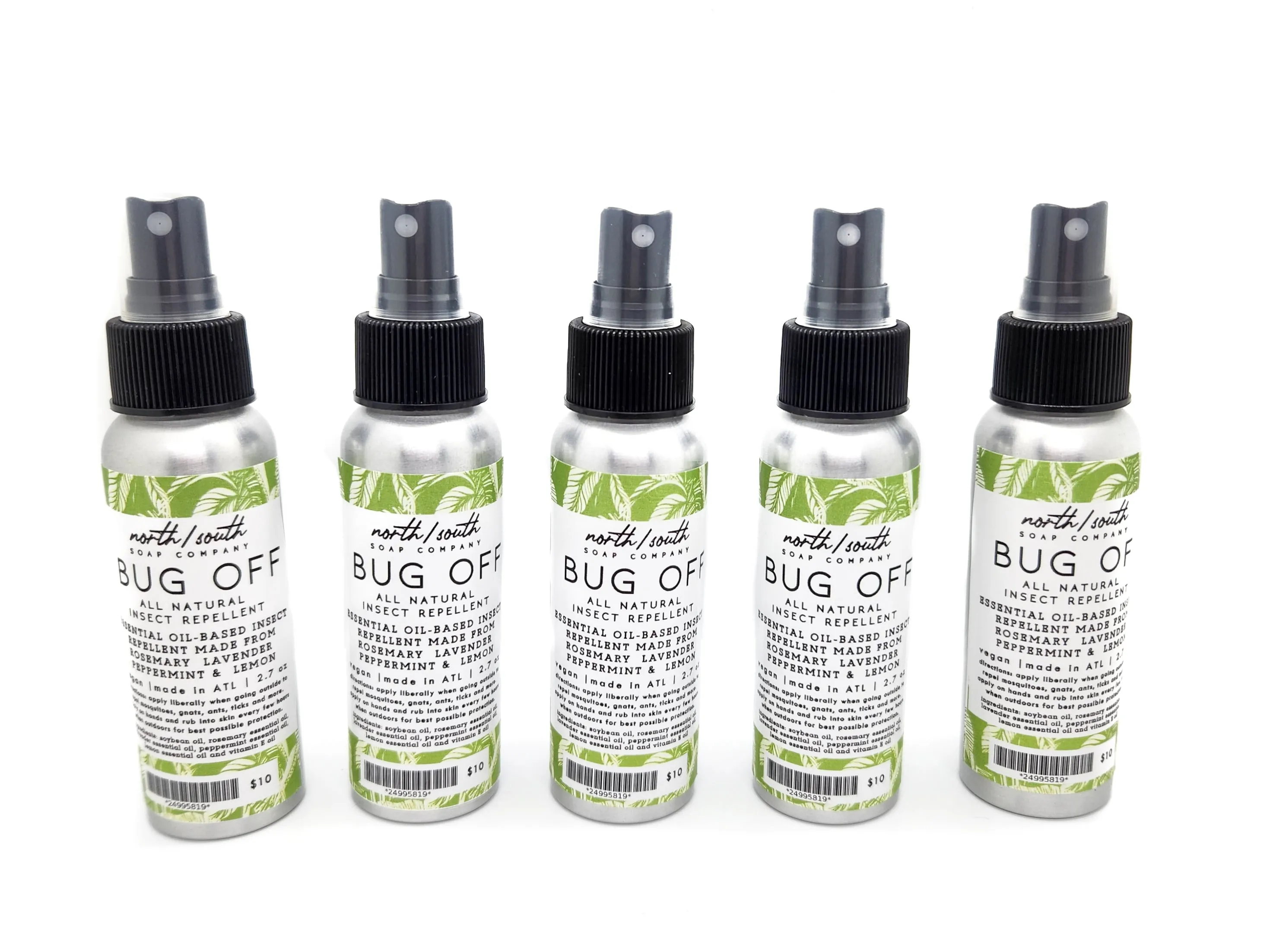 Bug Off All Natural Insect Repellent - Lemon Eucalyptus Palmarosa and Spearmint 2oz