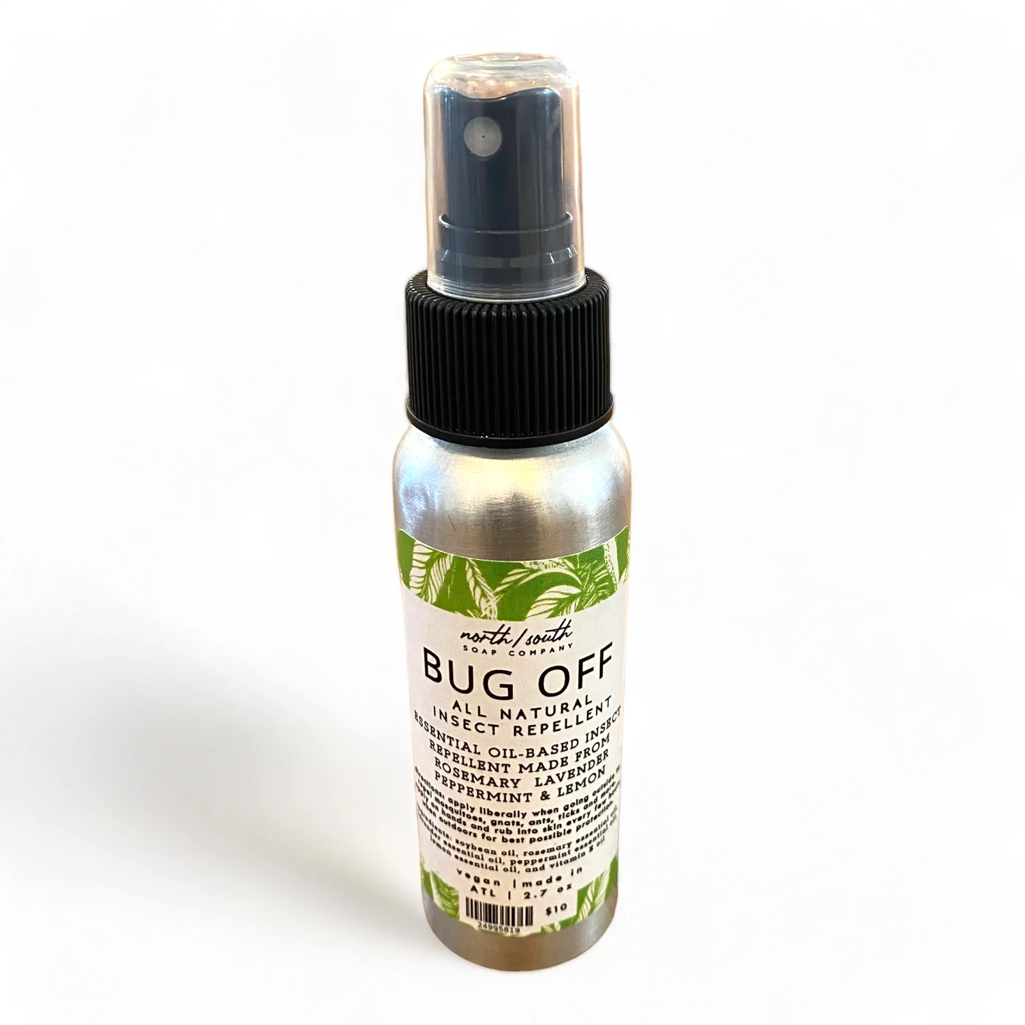 Bug Off All Natural Insect Repellent - Rosemary, Lavender, Peppermint and Lemon 2OZ