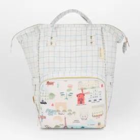 Chic Diaper Bag Backpack for New Parents (Capacity - 20L) , Mom in Paris