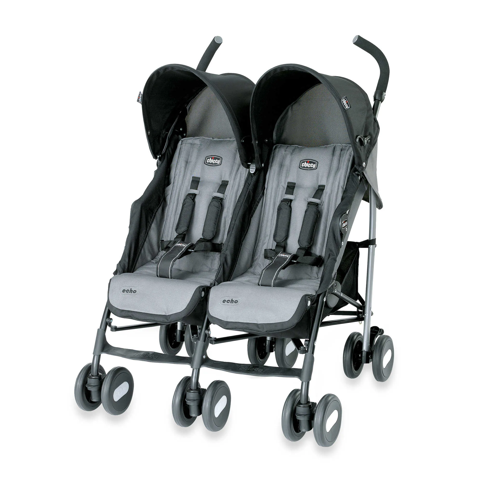 Chicco® Echo™ Twin Stroller in Coal