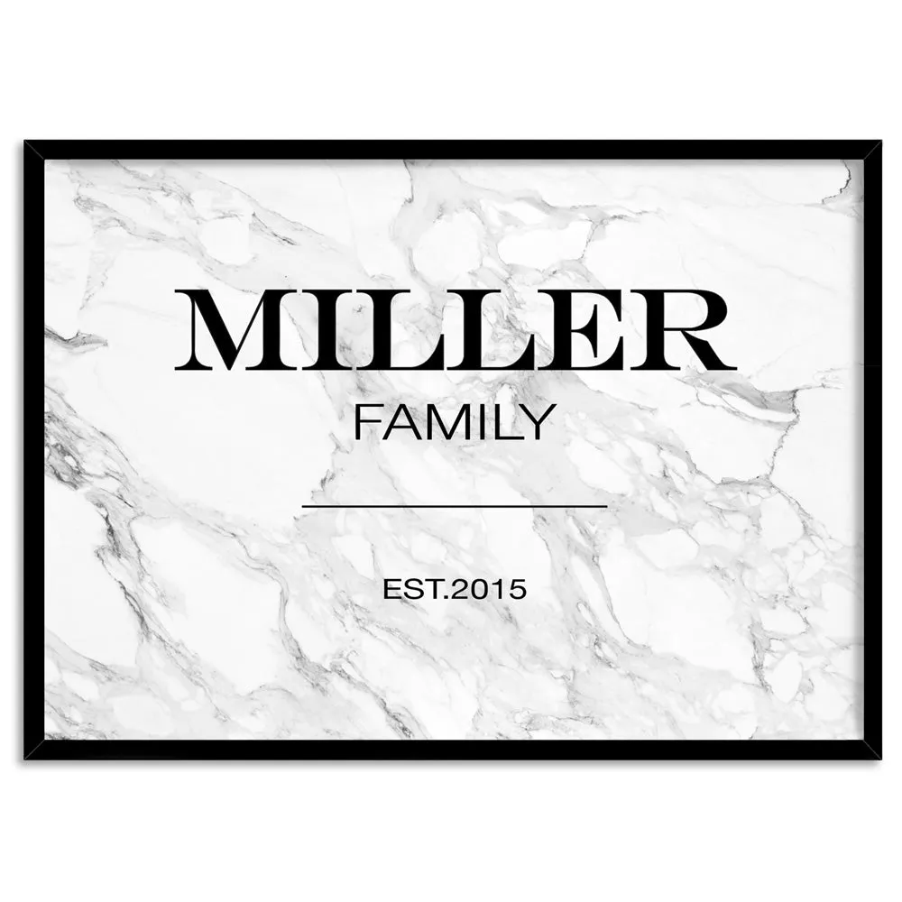 Custom Personalised Family in Marfa Style - Art Print