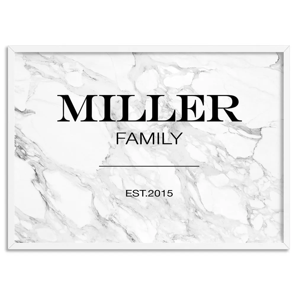 Custom Personalised Family in Marfa Style - Art Print