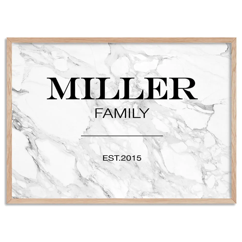 Custom Personalised Family in Marfa Style - Art Print