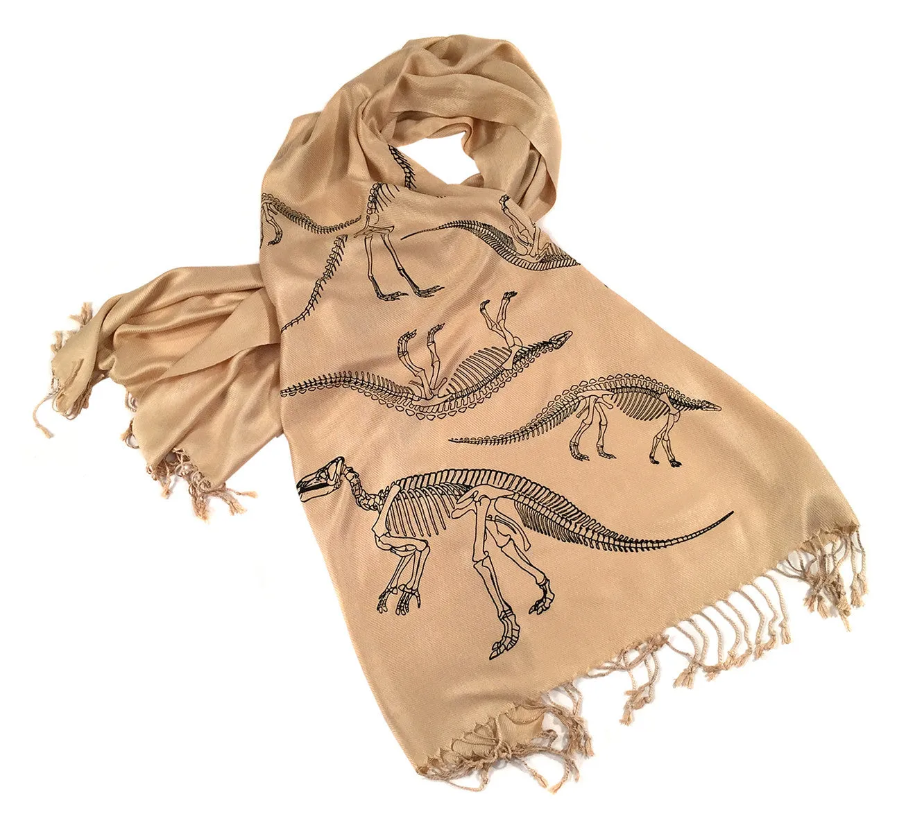 Dinosaur Bones Pashmina Scarf