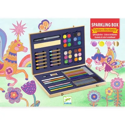 Djeco - Sparkling Box of Colours Art Materials Set