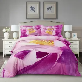 Dolce Mela Floral Bedding Duvet Cover Set, King Size