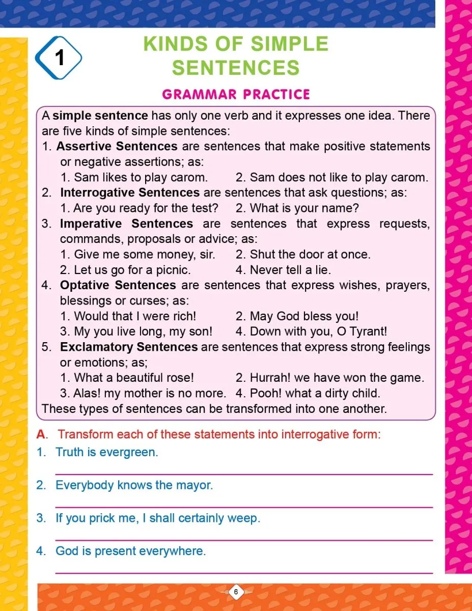 Dreamland Publications Graded English Grammar Practice Book- 8