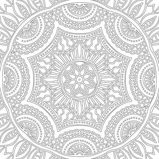 Dreamland Publications Refreshing Mandala- Colouring Book For Adults Book 1