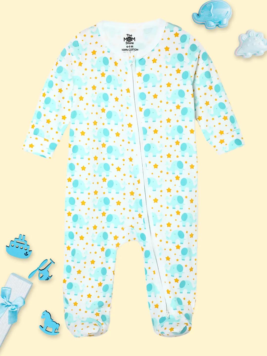 Elephantastic Infant Zipper Romper