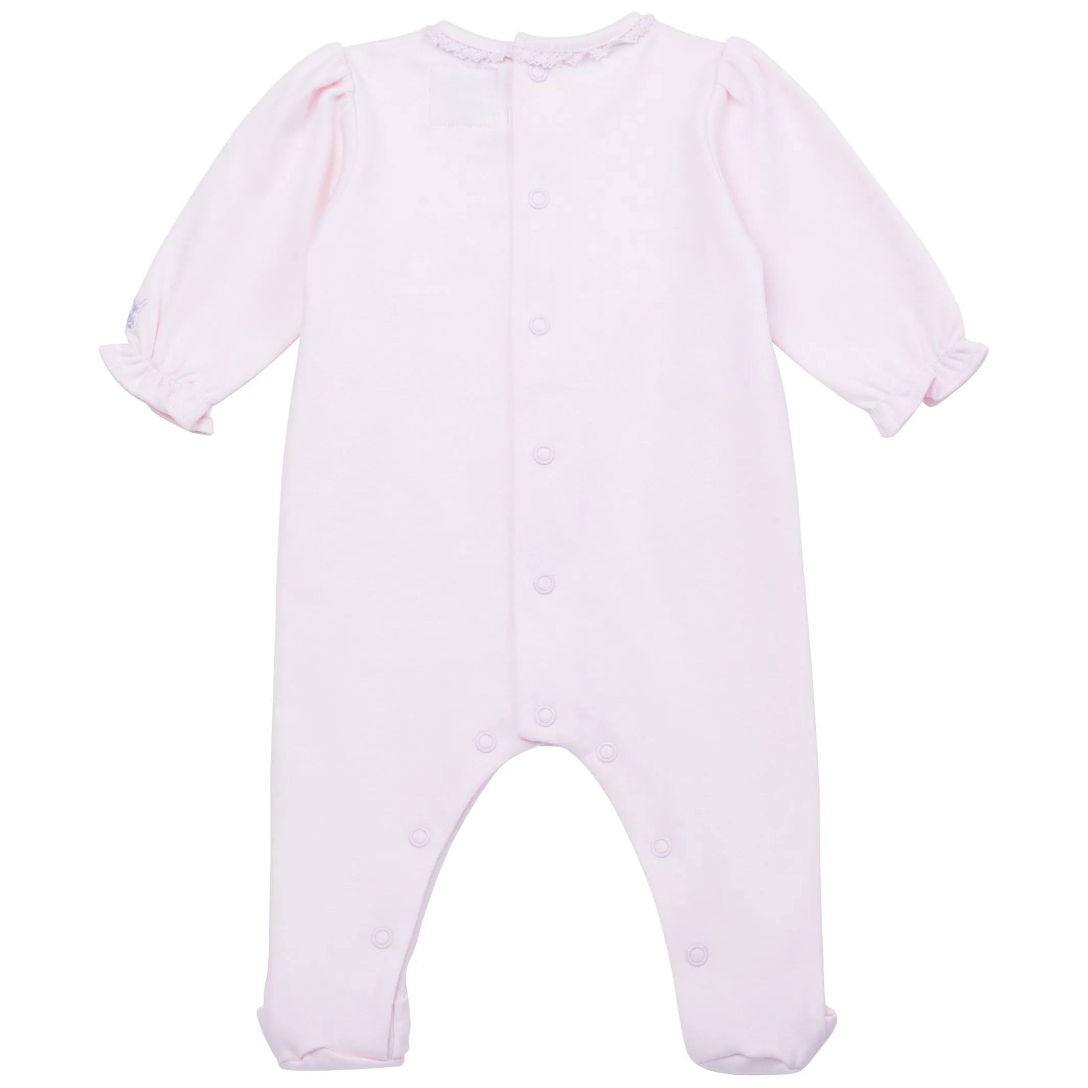 Emile et Rose 2595 Hope - Pink Appliqué Bow Babygrow