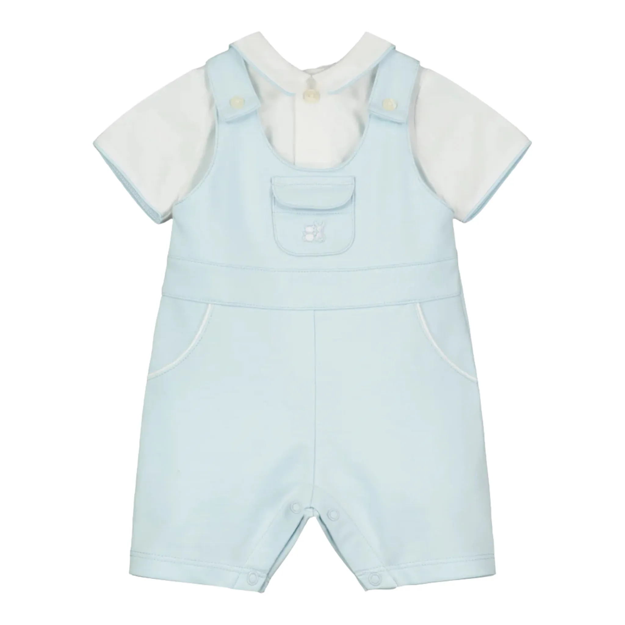 Emile et Rose - Baby Boys all in one, mock dungaree, Fabio