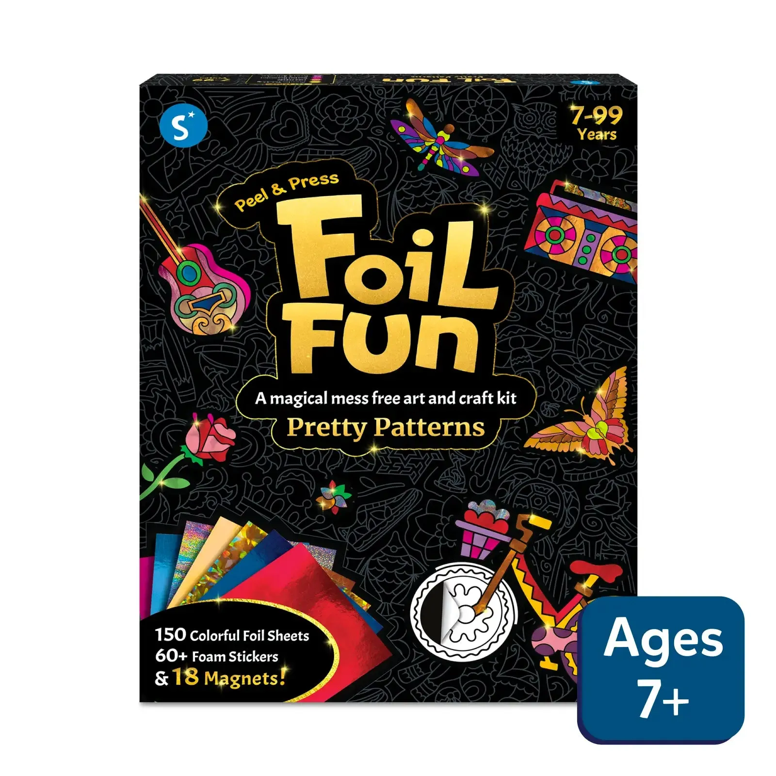 Foil Fun: Pretty Patterns |  No Mess Art Kit (ages 7 )