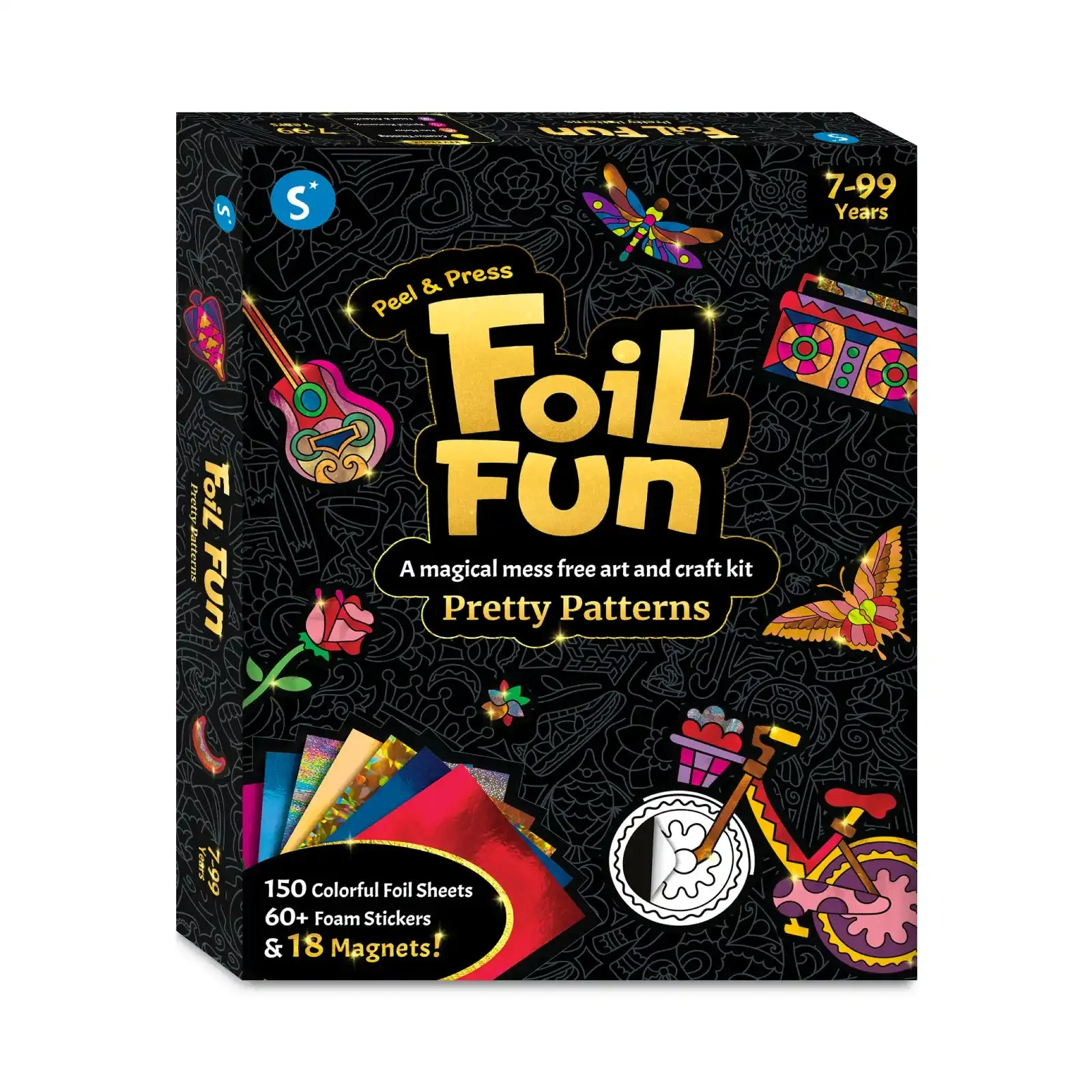 Foil Fun: Pretty Patterns |  No Mess Art Kit (ages 7 )