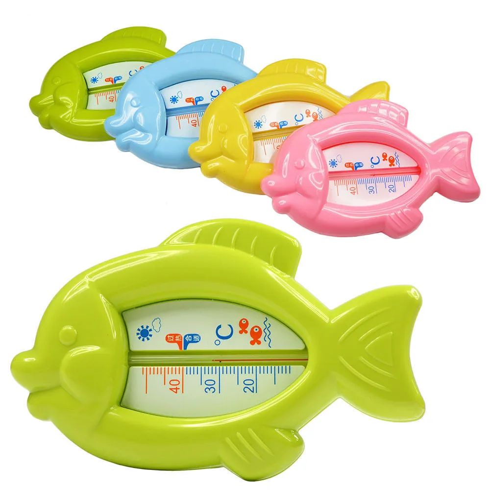 High Quality Baby Floating Fish Water Thermometer Plastic Float Bath Toy Tub Sensor 10-50C W20