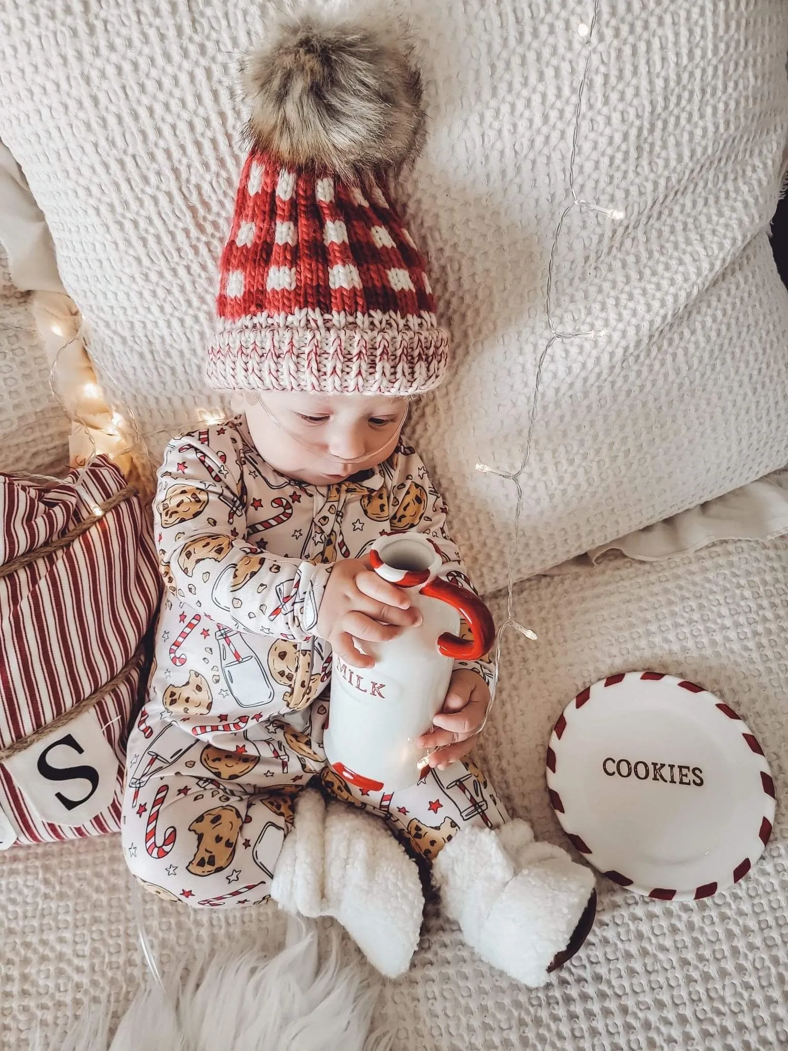 Holiday Zippies Sleepers - Milk & Cookies