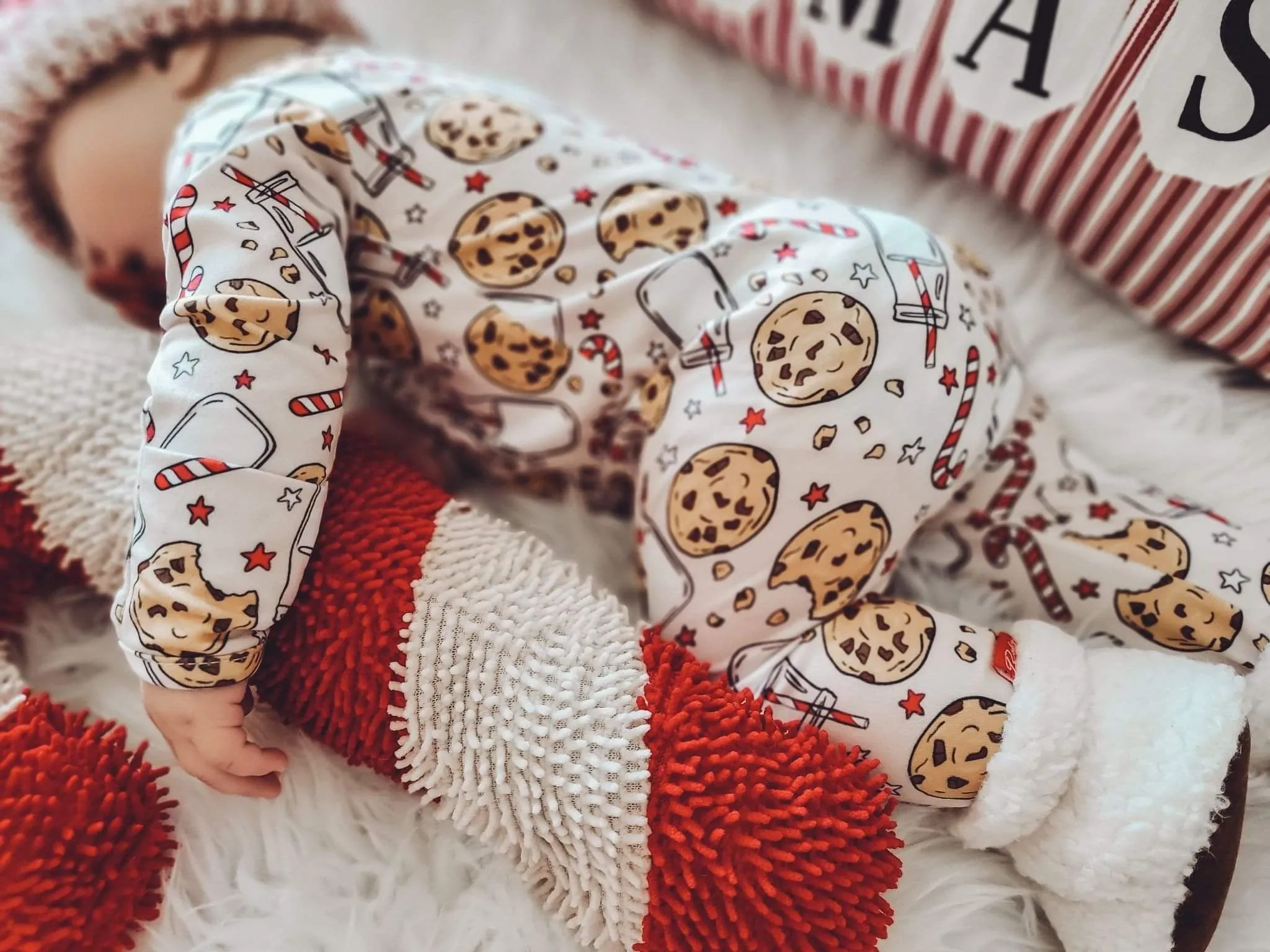 Holiday Zippies Sleepers - Milk & Cookies