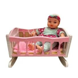 Interactive Realistic Baby Doll  with Crib & Bedtime Accessories