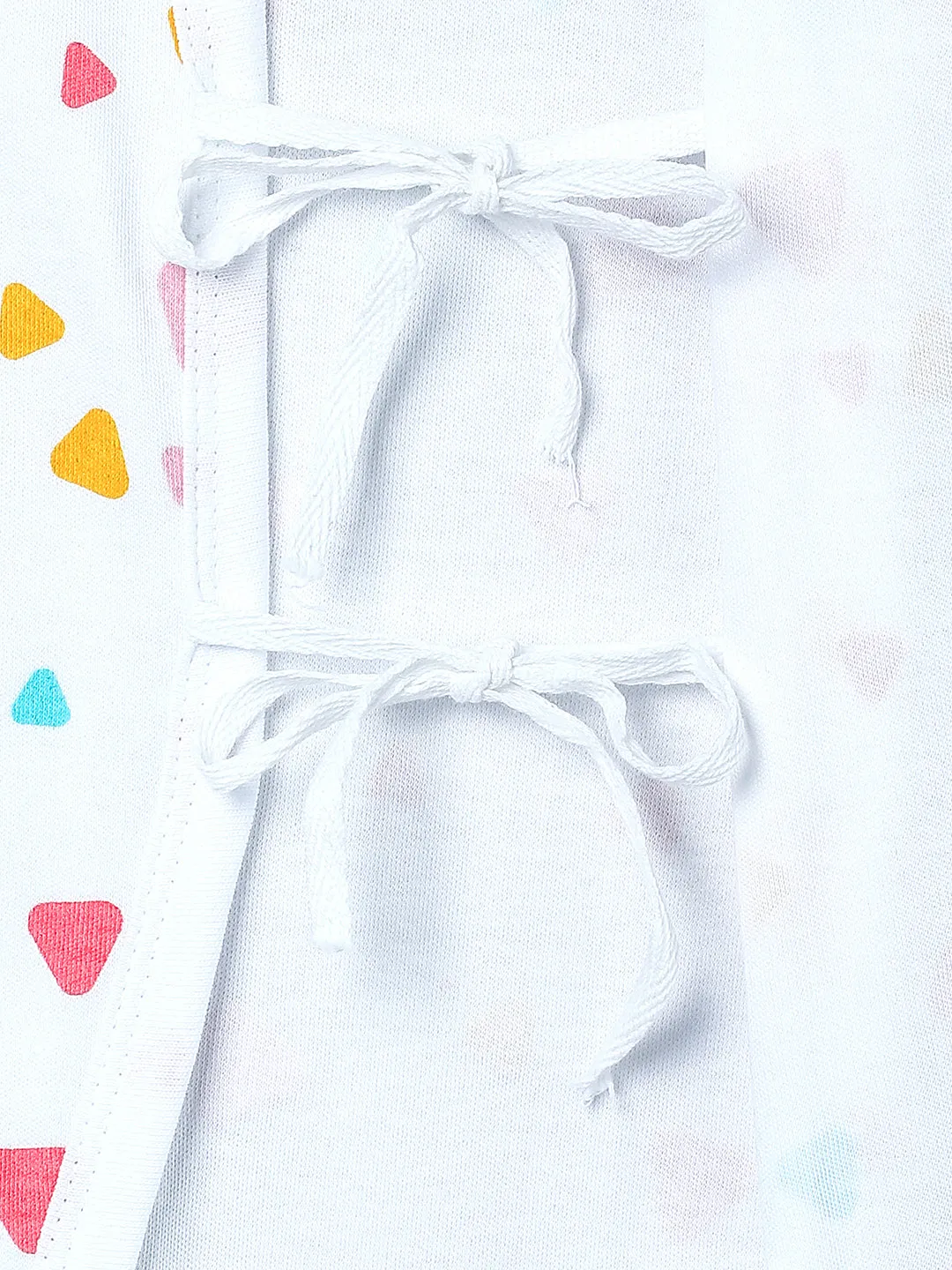 Jabla Infant Romper Combo Of 3: Rainbow Dazzler-Hearts And Fluffs-Triangles