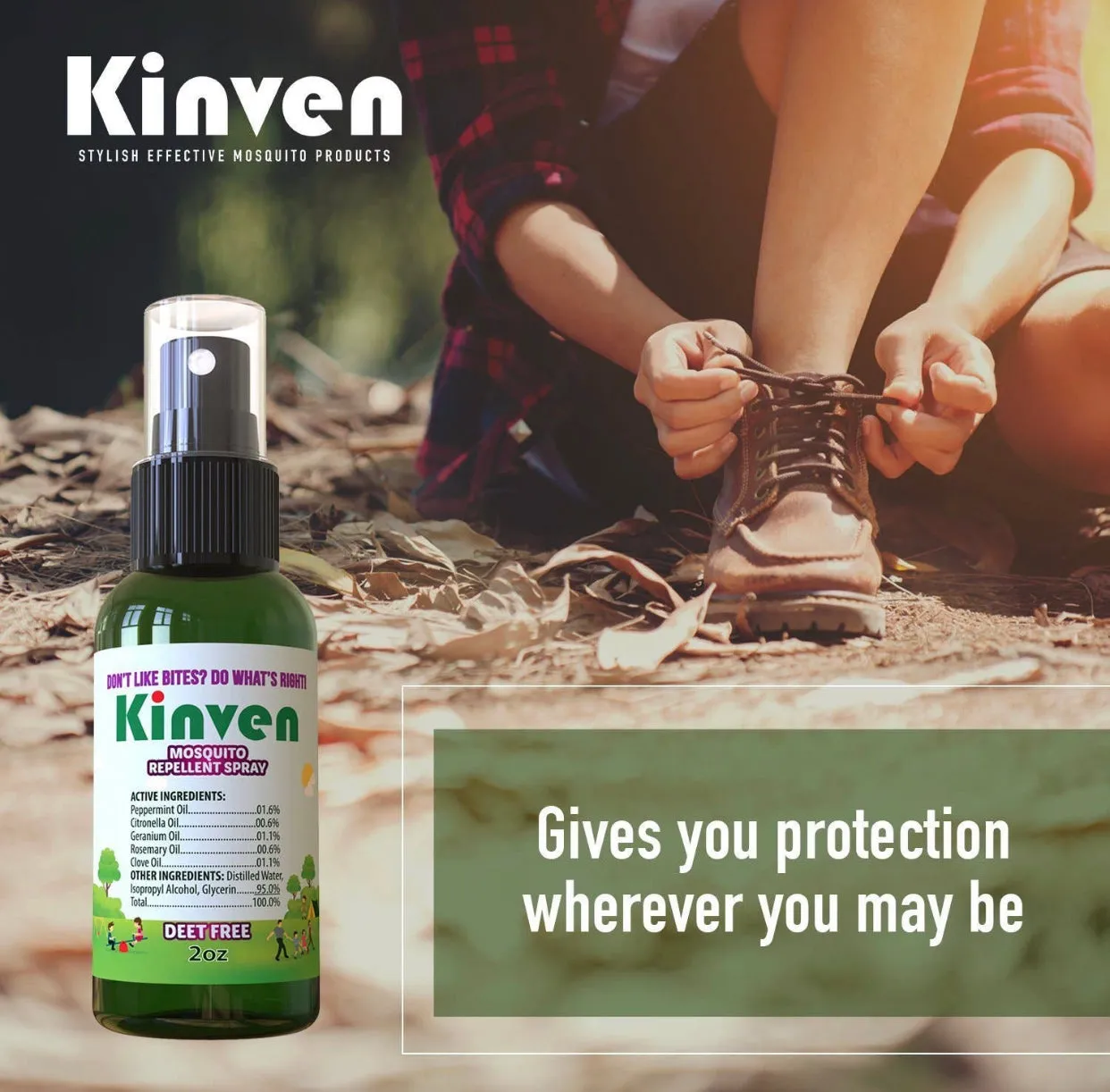 Kinven Mosquito Repellant Spray 1oz.