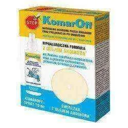 KomarOff Spray 70ml   Candle with oil andiroba Gratis!