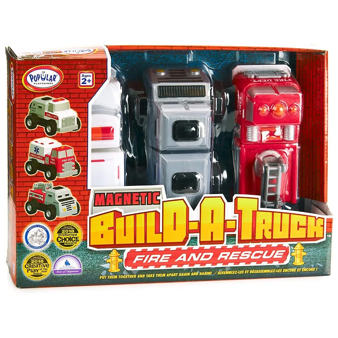 Magnetic Build-a-Truck - Fire and Rescue