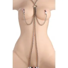 Master Series Collar Nipple and Clit Clamp Set