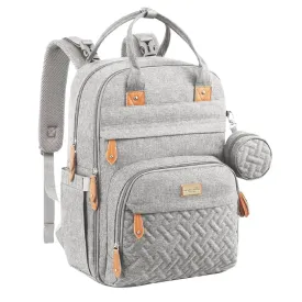 Moon KaryMe with pacifier case Diaper Bags Grey