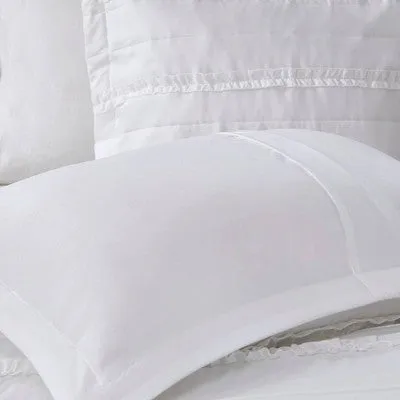 New - Alexis Comforter Set (Queen) White - 5pc